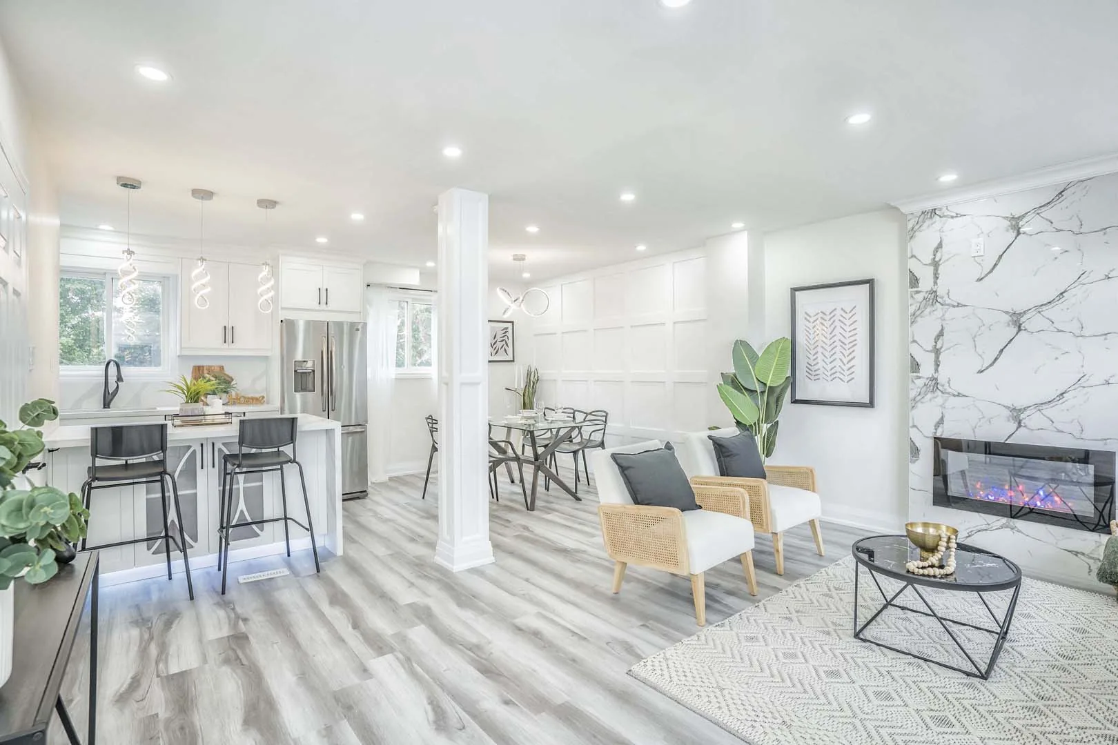 Queen Kitchens completed open-plan project